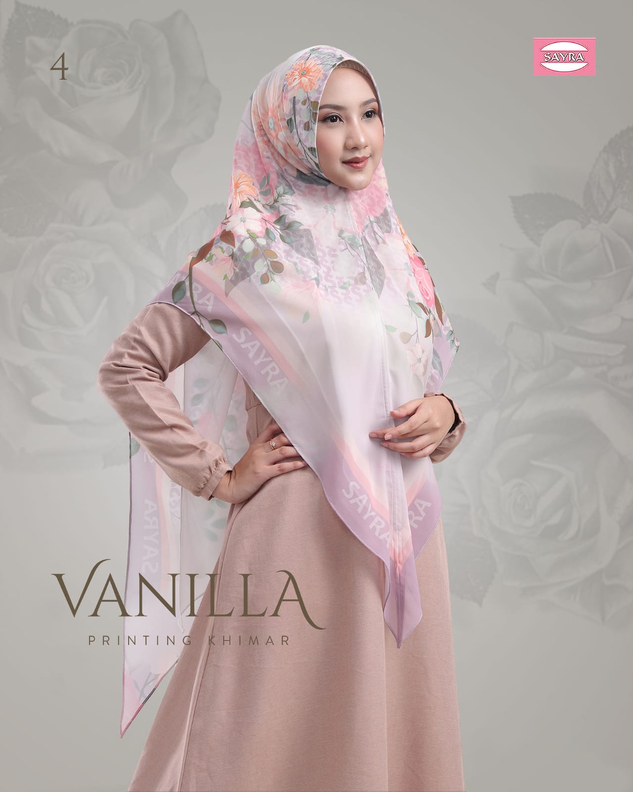 Vanilla Khimar Pari Printing - Image 2