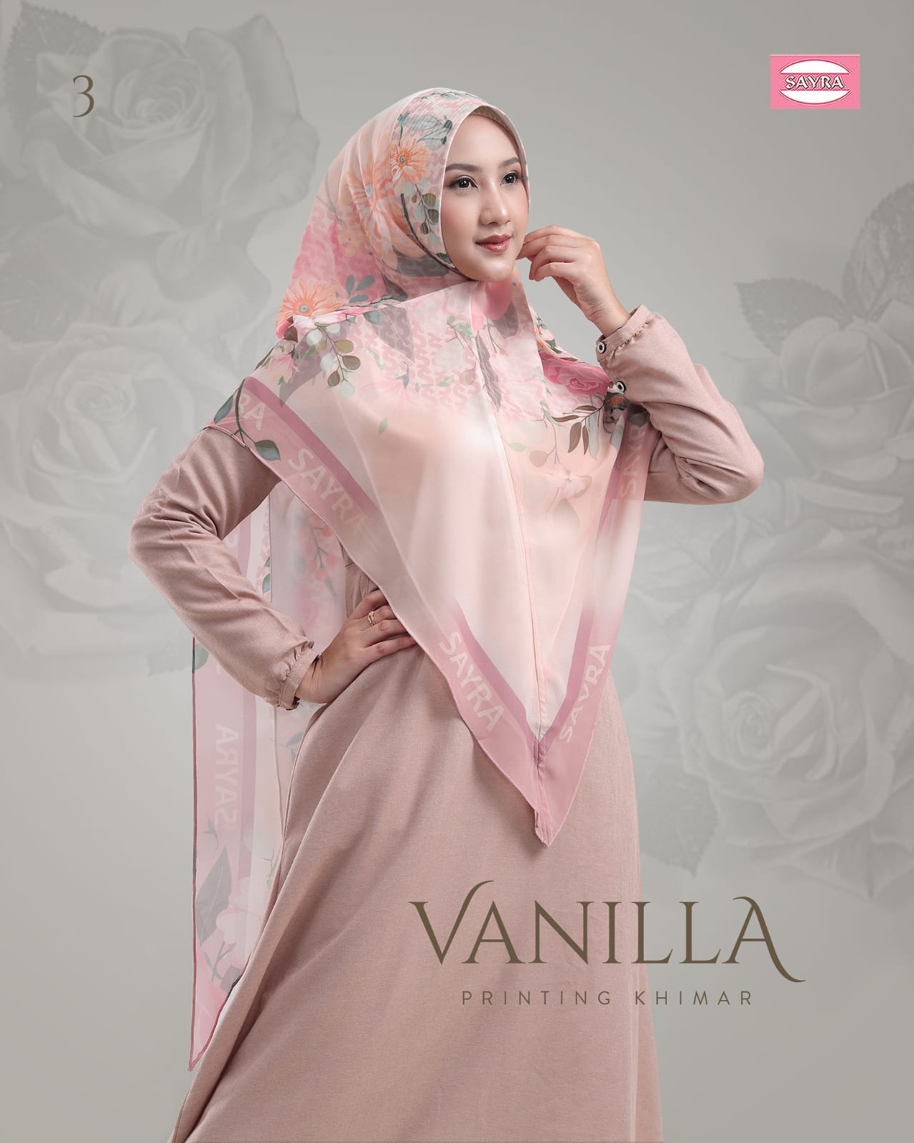 Vanilla Khimar Pari Printing - Image 4