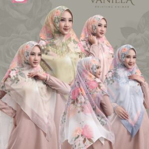 Vanilla Khimar Pari Printing