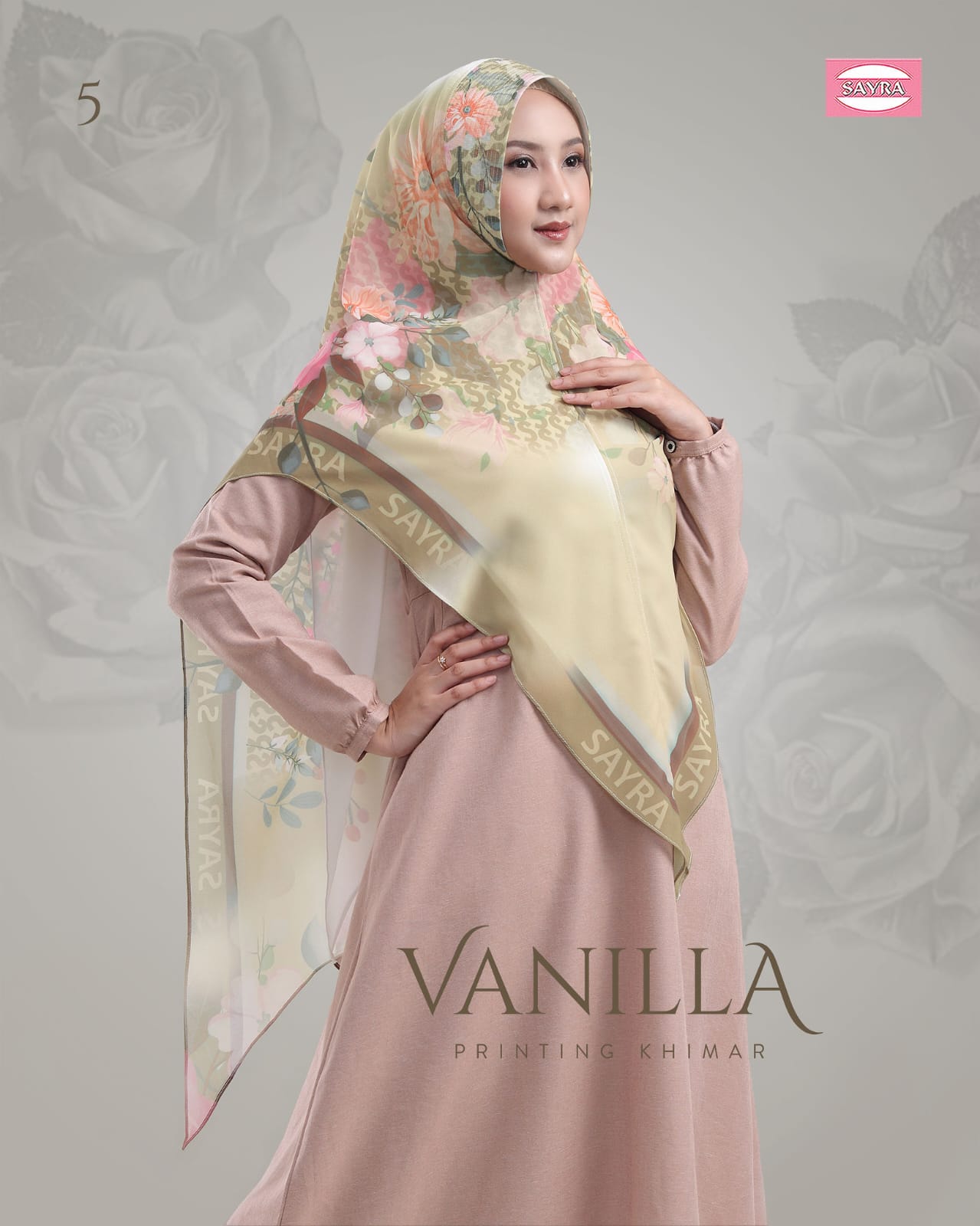 Vanilla Khimar Pari Printing - Image 6